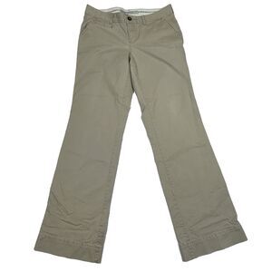 Vintage Y2K Old Navy Pants Womens 6 Beige Khaki Cargo Bootcut Casual Work